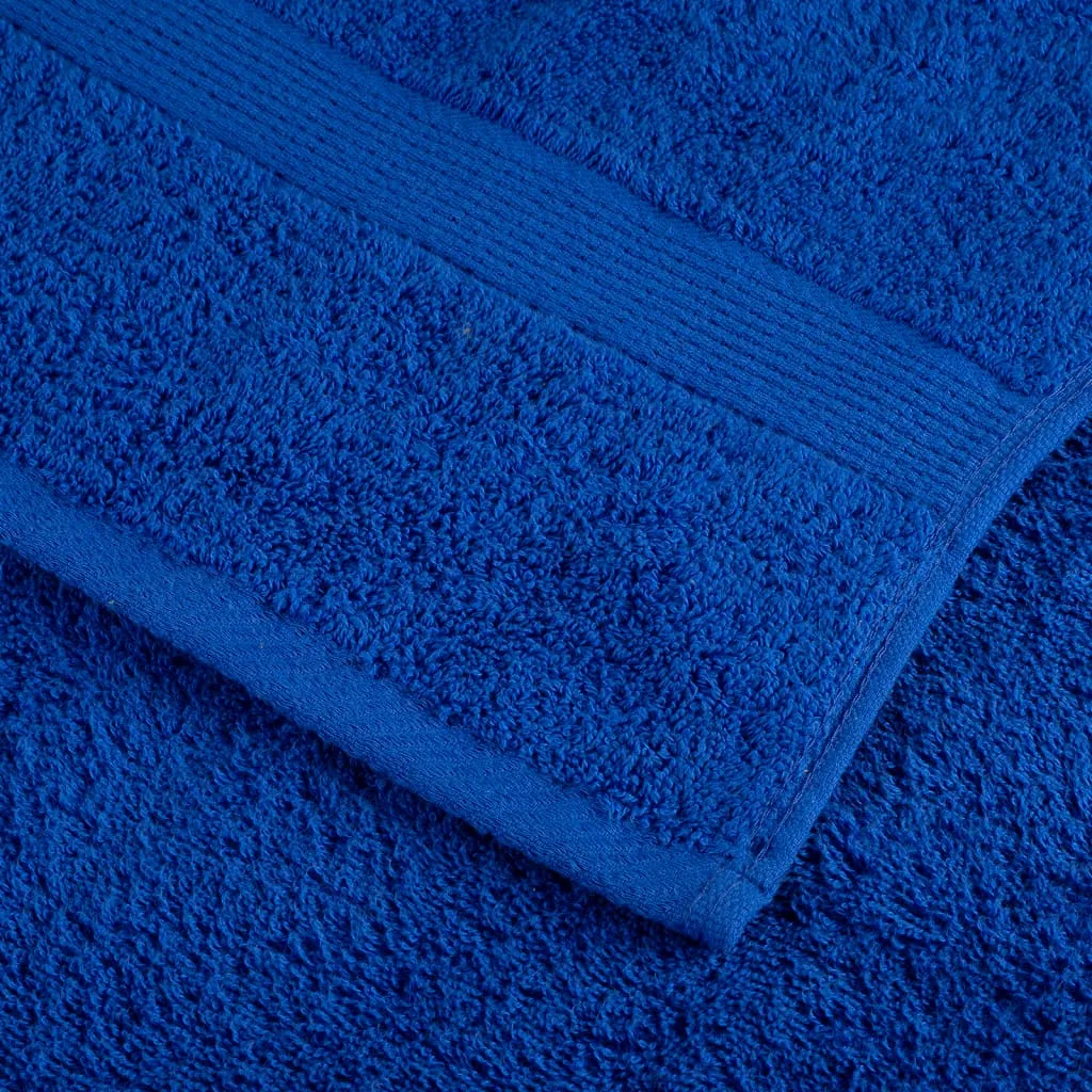 12 Piece Premium Towel Set Blue 600 gsm 100% Cotton