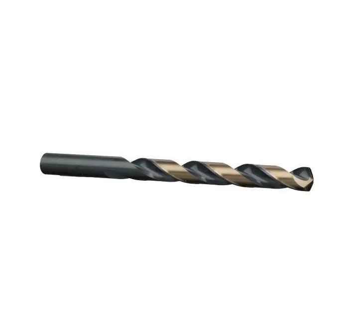 #19 Wire Size Jobber Length Drill Bit - Black and Gold - Split Point - 12 Pack