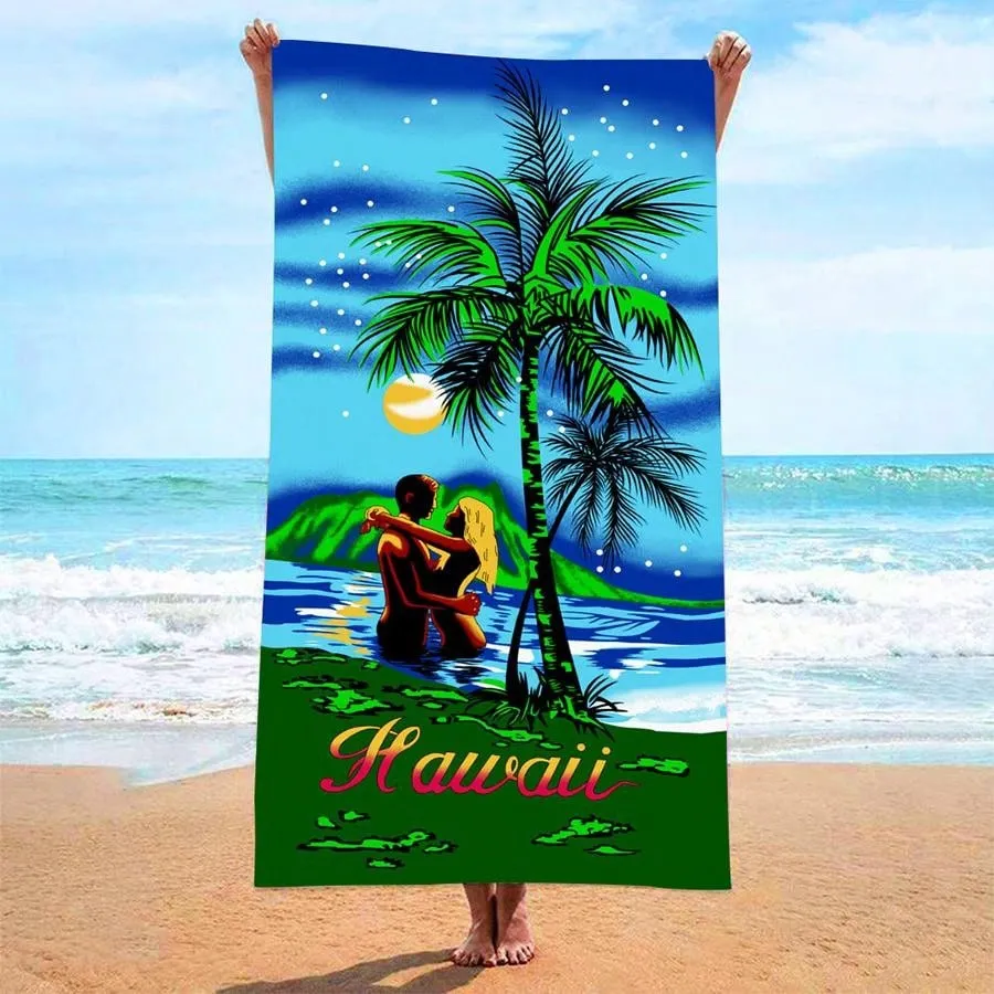 1pc Beach Towel, Quick Dry Beach Towel, Sports Towel, Seaside Towel