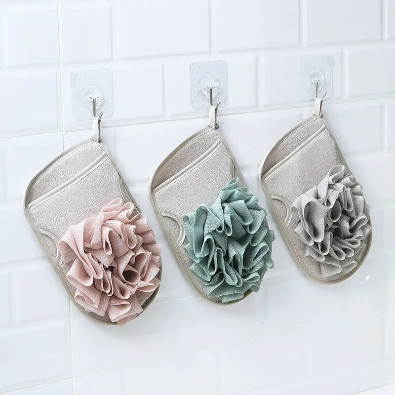 1pc Shower Bath Towel Gloves Bath Shower Body Scrubber