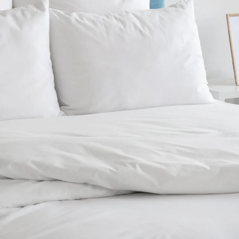 200 Thread Count Flap Cotton Rich Percale Duvet Cover - White