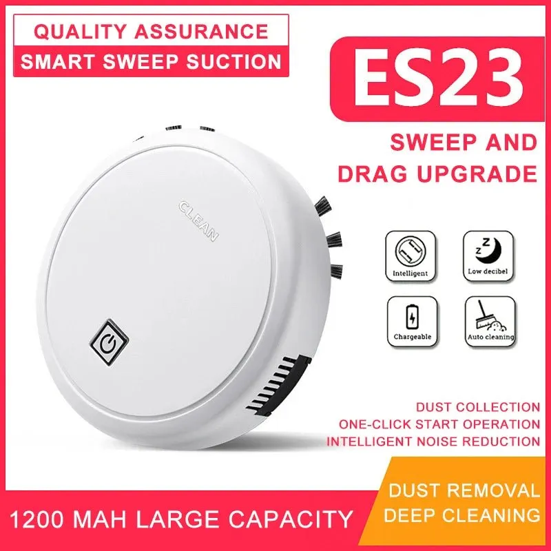 2024 New Automatic Robot Vacuum Cleaner Smart Sweeping Dry Wet Cleaning Machine Charging Intelligent Vacuum Cleaner for Home