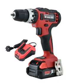 20V Cordless Power Drill Kit, TriMode Hammer, 13pc Set - Baumr-AG