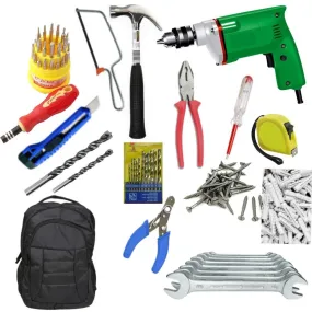 211 pcs Power Tools Combo1 drill hammer toolkits