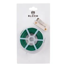 26 Guage Green Floral Wire with Cutter