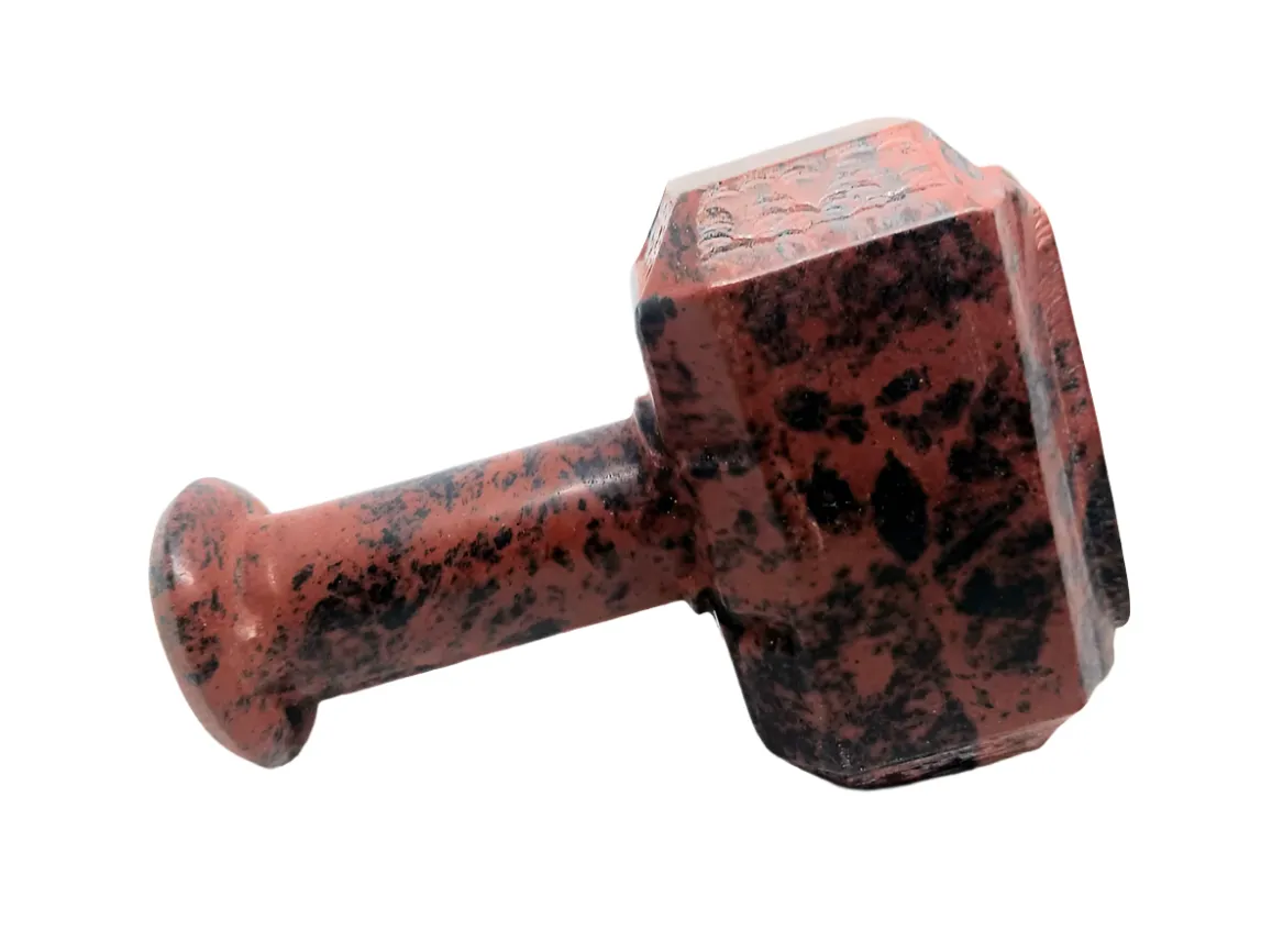 289G Mahogany Obsidian Crystal Mjölnir