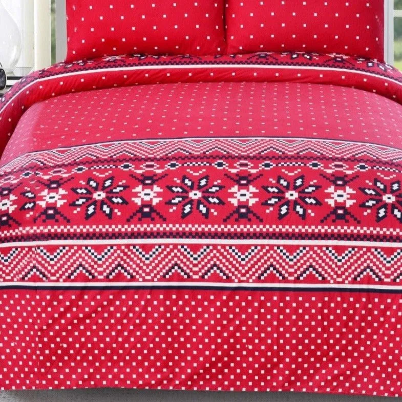 3 PCs Queen Quilt Cover-AP0547 Red