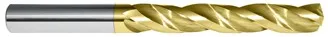 453-105000B: 0.5000 (1/2), Jobber Length Carbide Twist Drill- 150 deg, TiN, USA