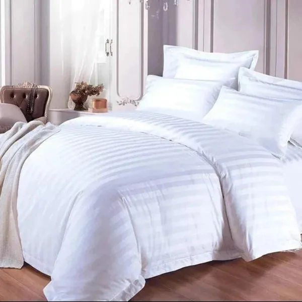 6*6/6*7 Stripped Cotton Duvet Cover Set