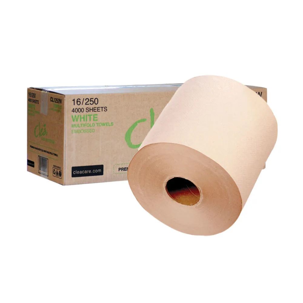 925' Cleá Recycled, Natural Hand Towels Roll  (6/cs)