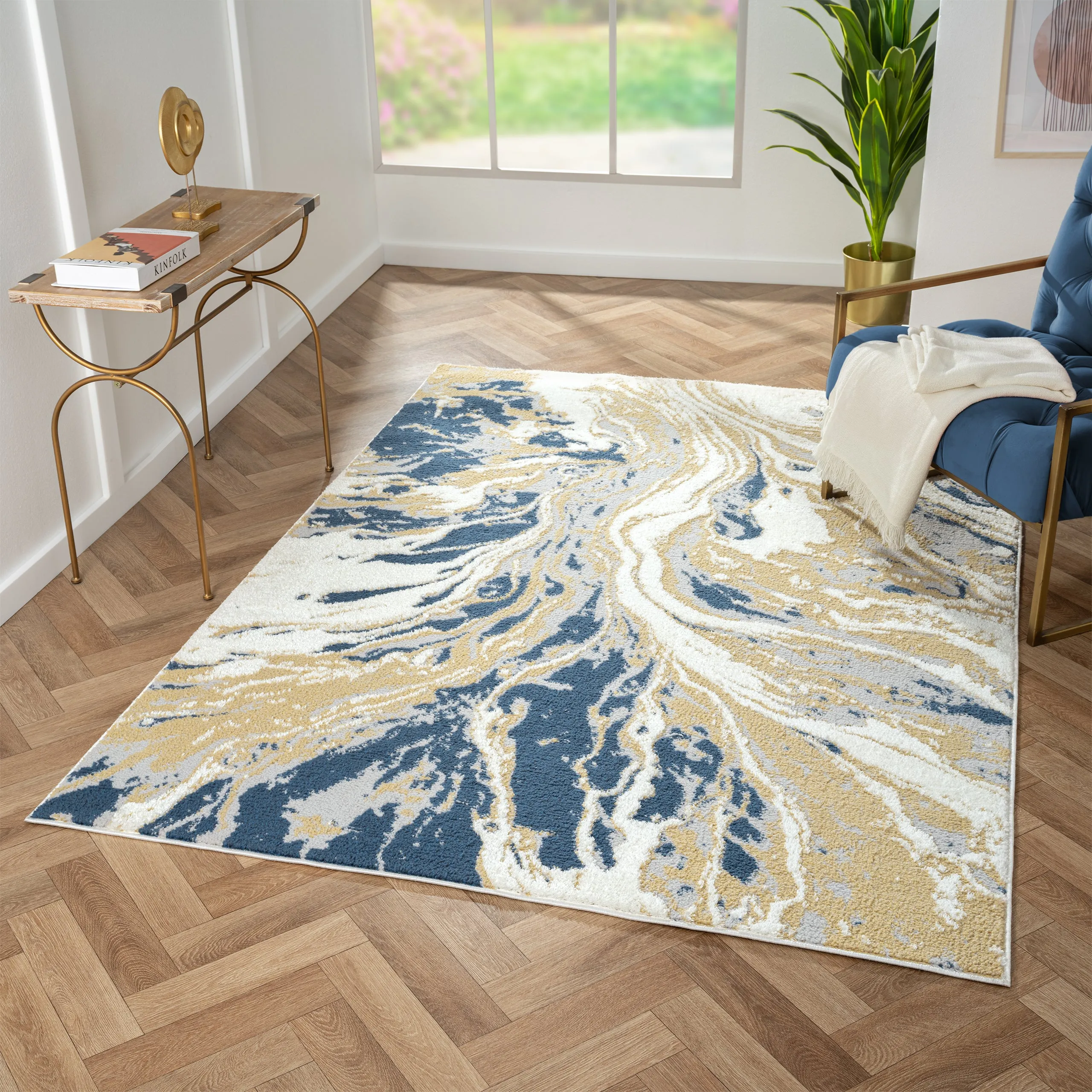 Abstract Swirl 8507 Area Rug