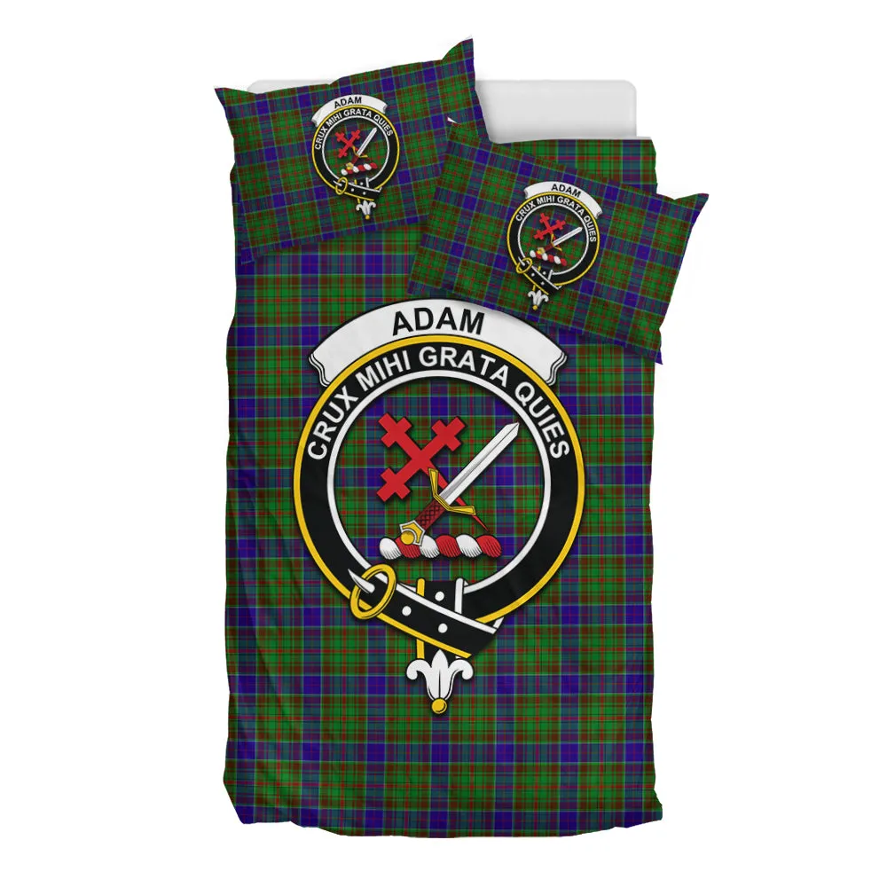 Adam Tartan Bedding Set with Family Crest