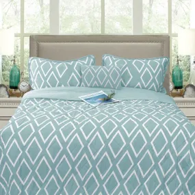 Alena Aqua 4 Pcs Ultrasonic Comforter Set King