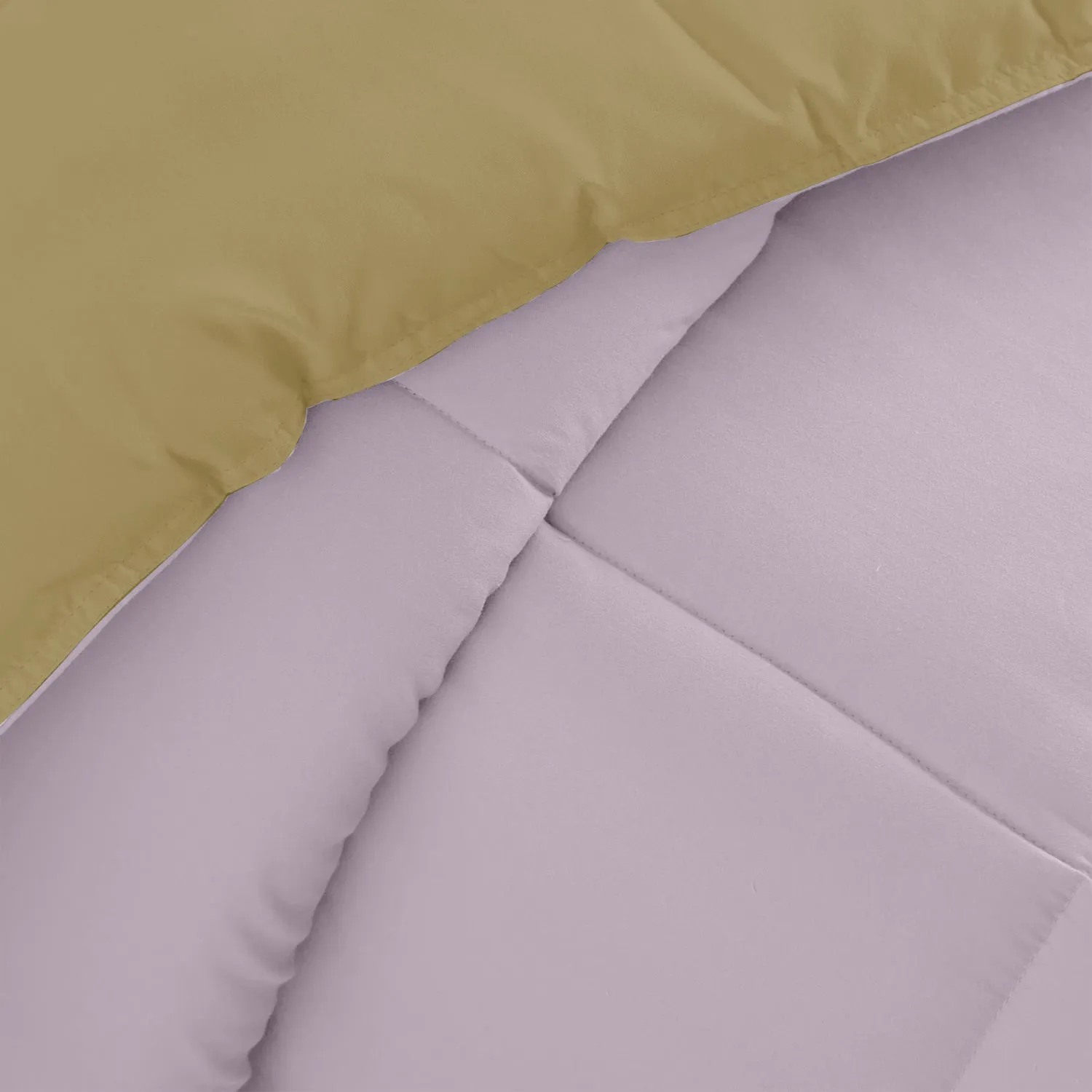 All Season Lilac Super Soft Reversible King Comforter Set 220x240cm with 2 Pillow Case