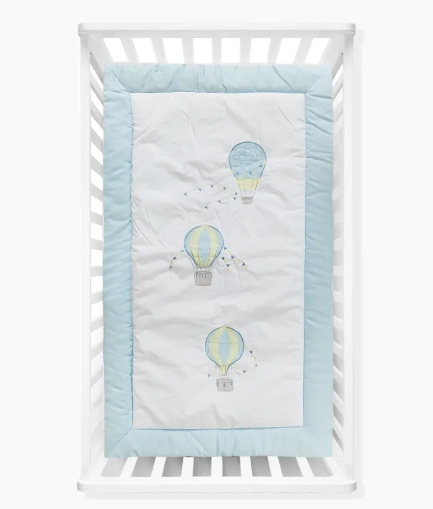 Baby Comforter Quilt – Up, Up & Away Theme