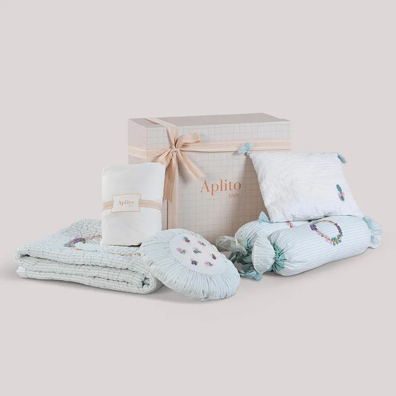 Baby Cot Bedding Gift Set | Twirl And Tuck | Green