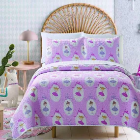 Ballerina - 3 Piece Reversible Quilt Set