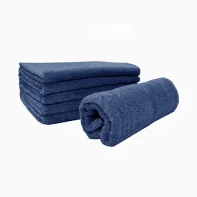 Barneys Platinum Collection Commerical Bath Towels -  Navy - 6 Pieces