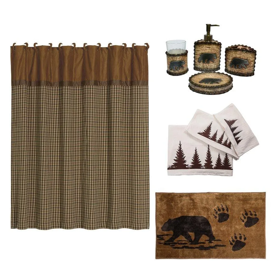 Bear Complete 9 PC Lodge Bathroom Set