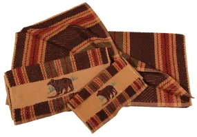 Bear Fingertip Towel, Stripe