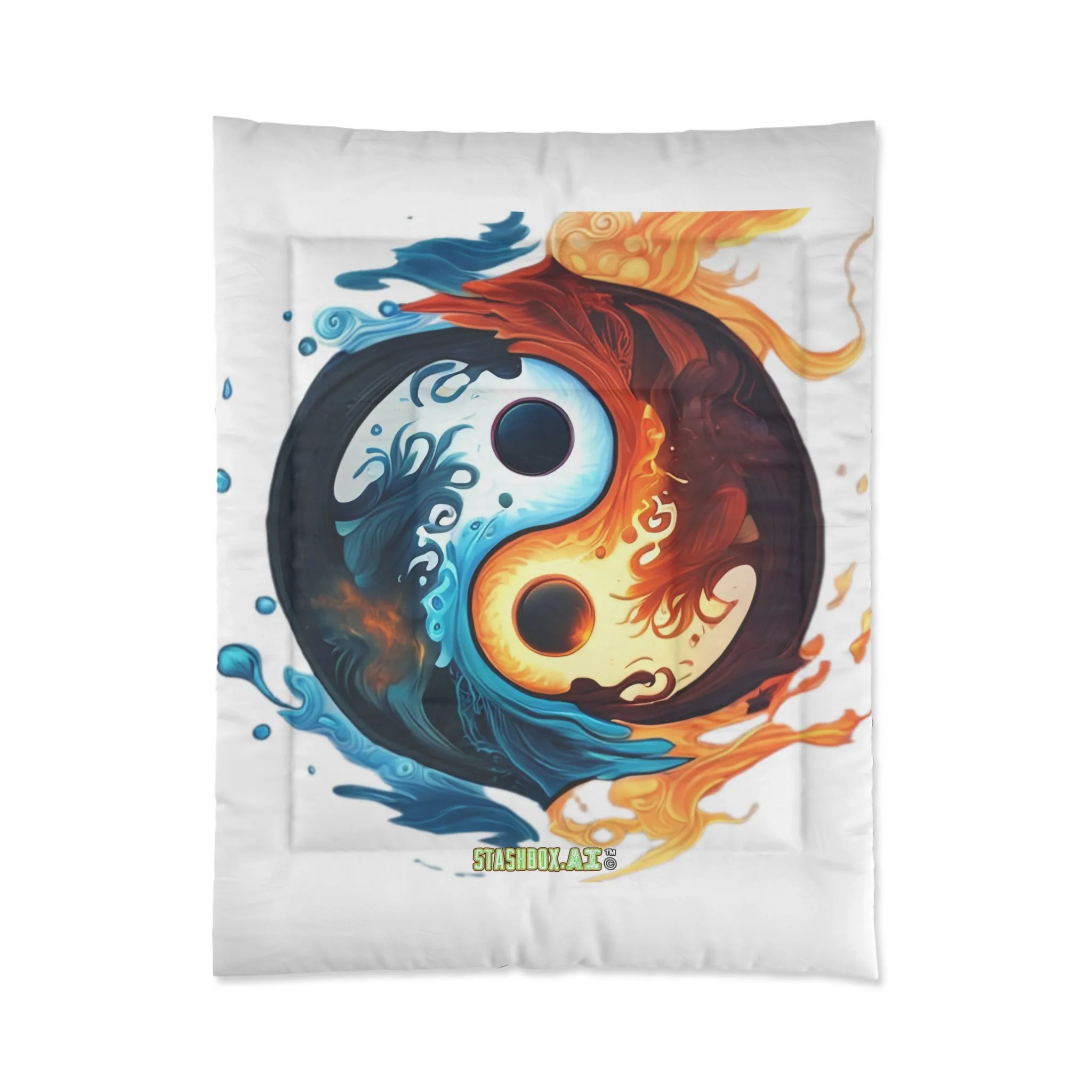 Bedding Comforter Artistic Yin Yang by Joel Lovett Design 001