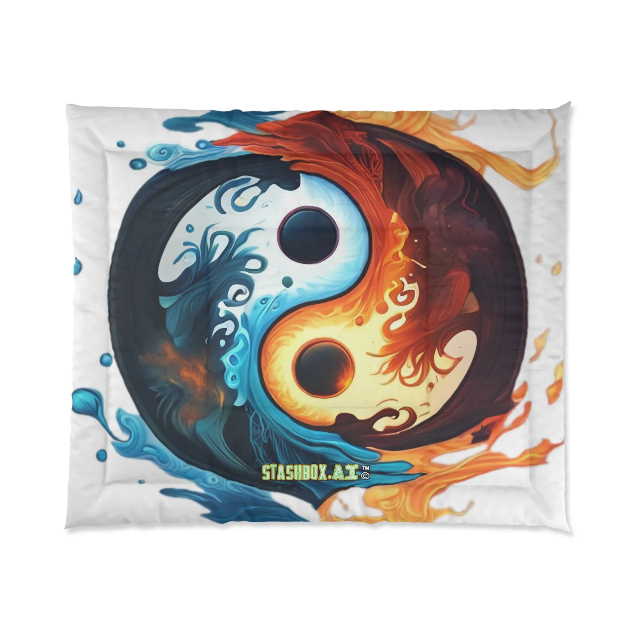 Bedding Comforter Artistic Yin Yang by Joel Lovett Design 001