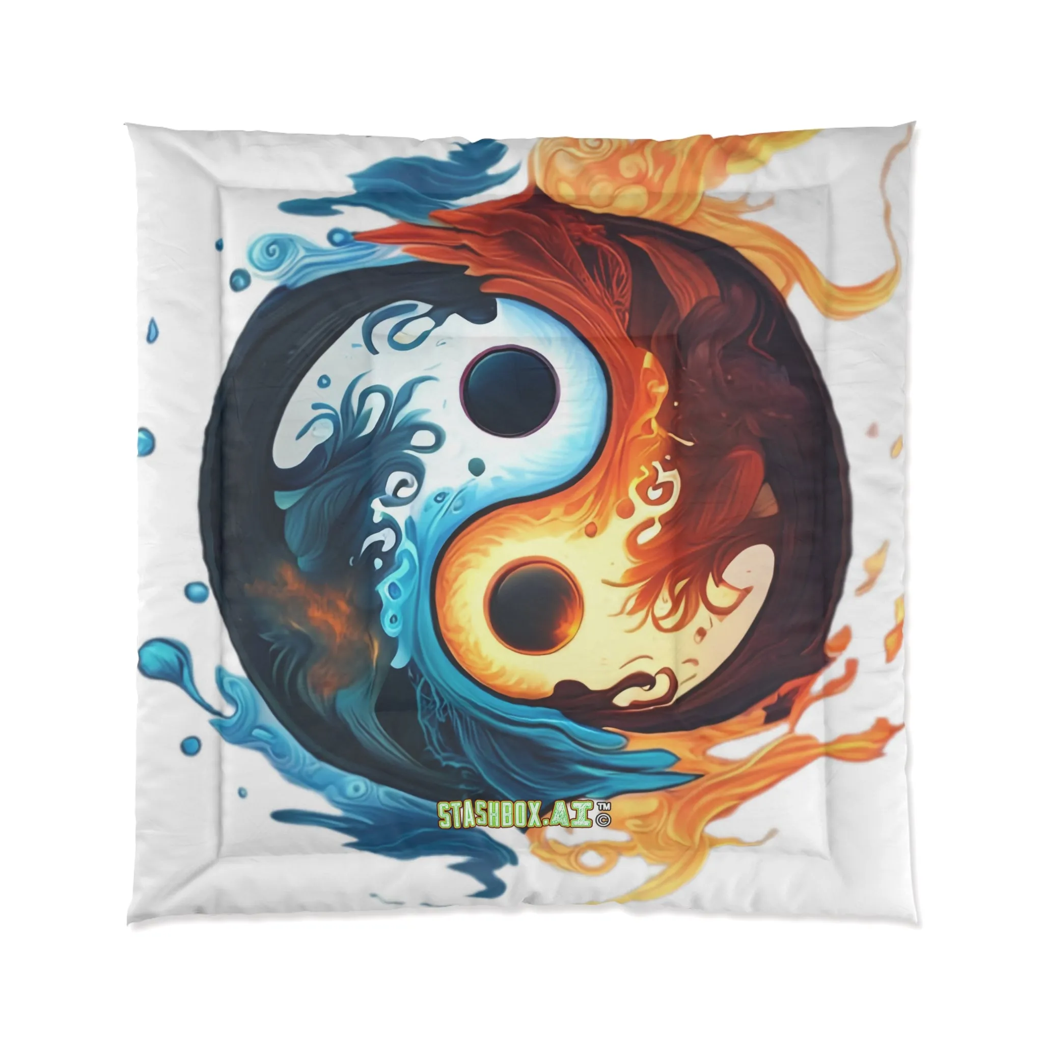 Bedding Comforter Artistic Yin Yang by Joel Lovett Design 001