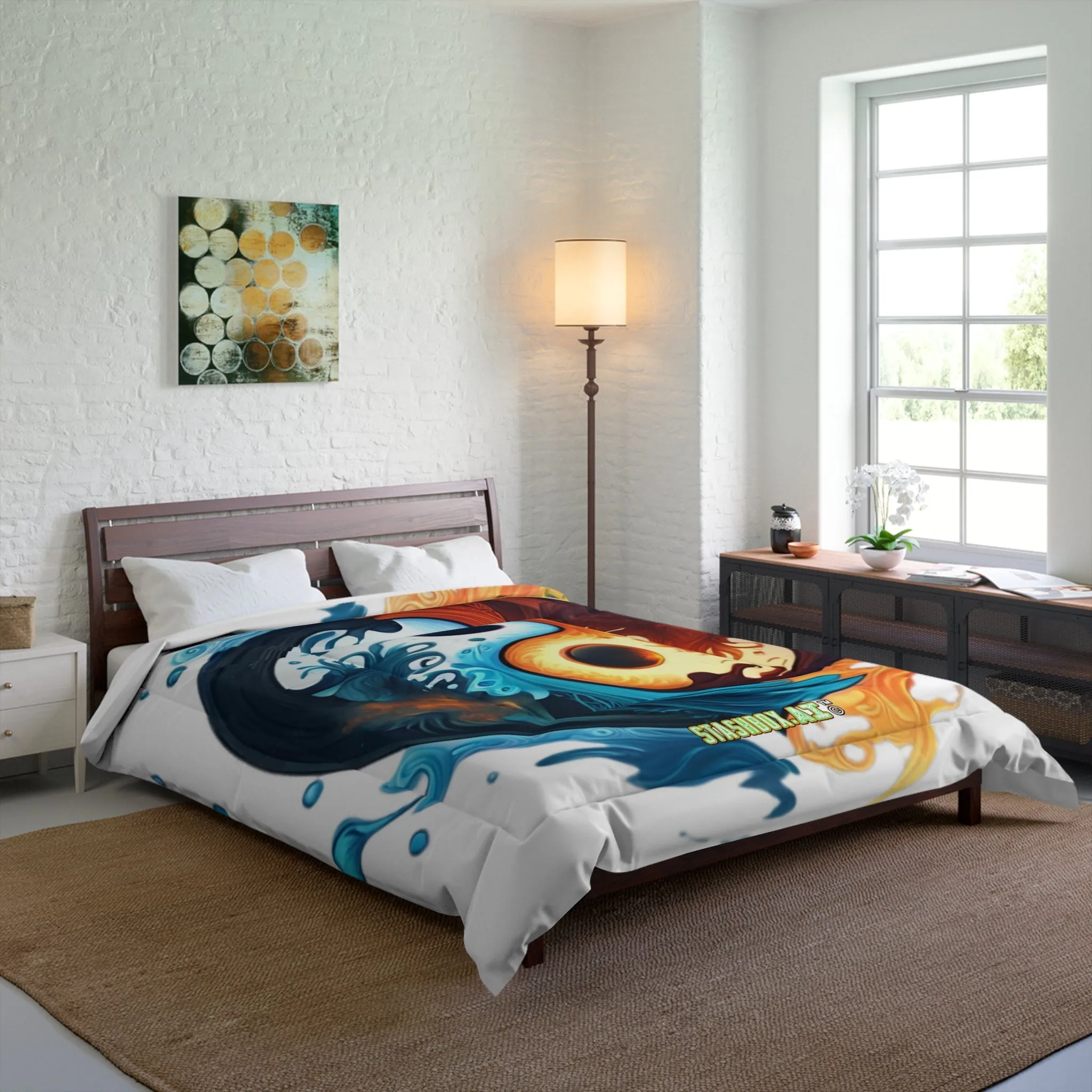 Bedding Comforter Artistic Yin Yang by Joel Lovett Design 001