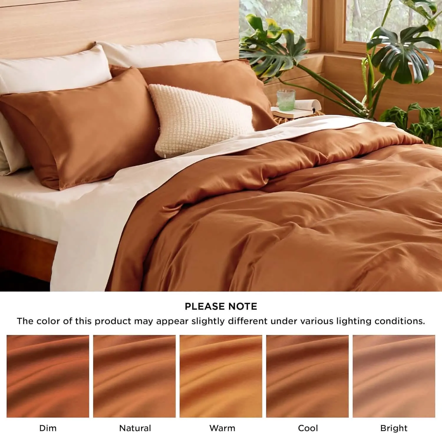 Bedsure Lyocell-Cotton Blend Prewashed Duvet Cover Set