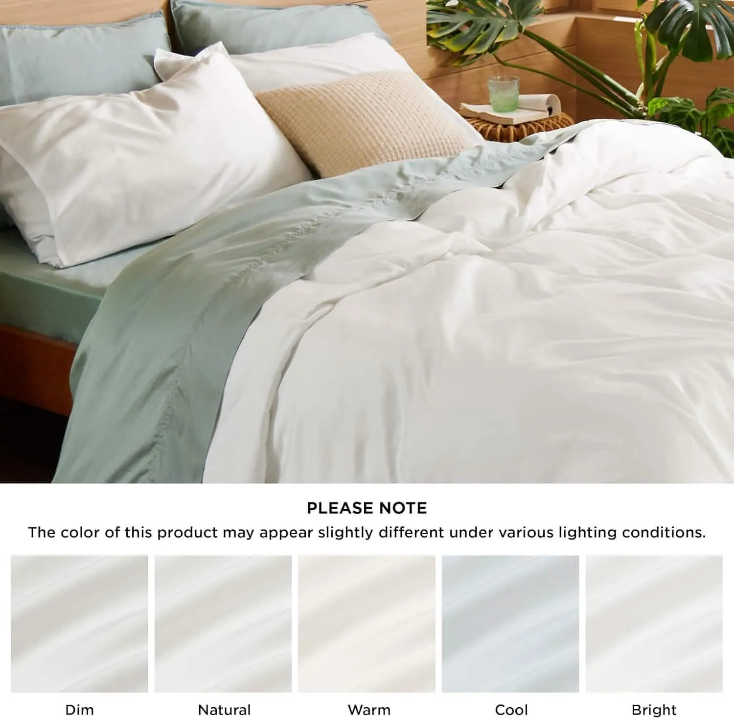 Bedsure Lyocell-Cotton Blend Prewashed Duvet Cover Set