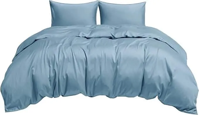 Bedsure Lyocell-Cotton Blend Prewashed Duvet Cover Set