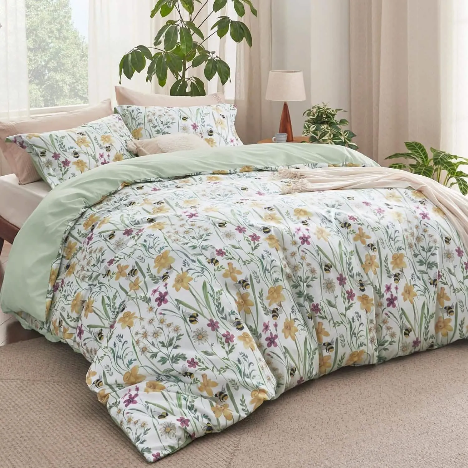 Bedsure Reversible Duvet Cover Set