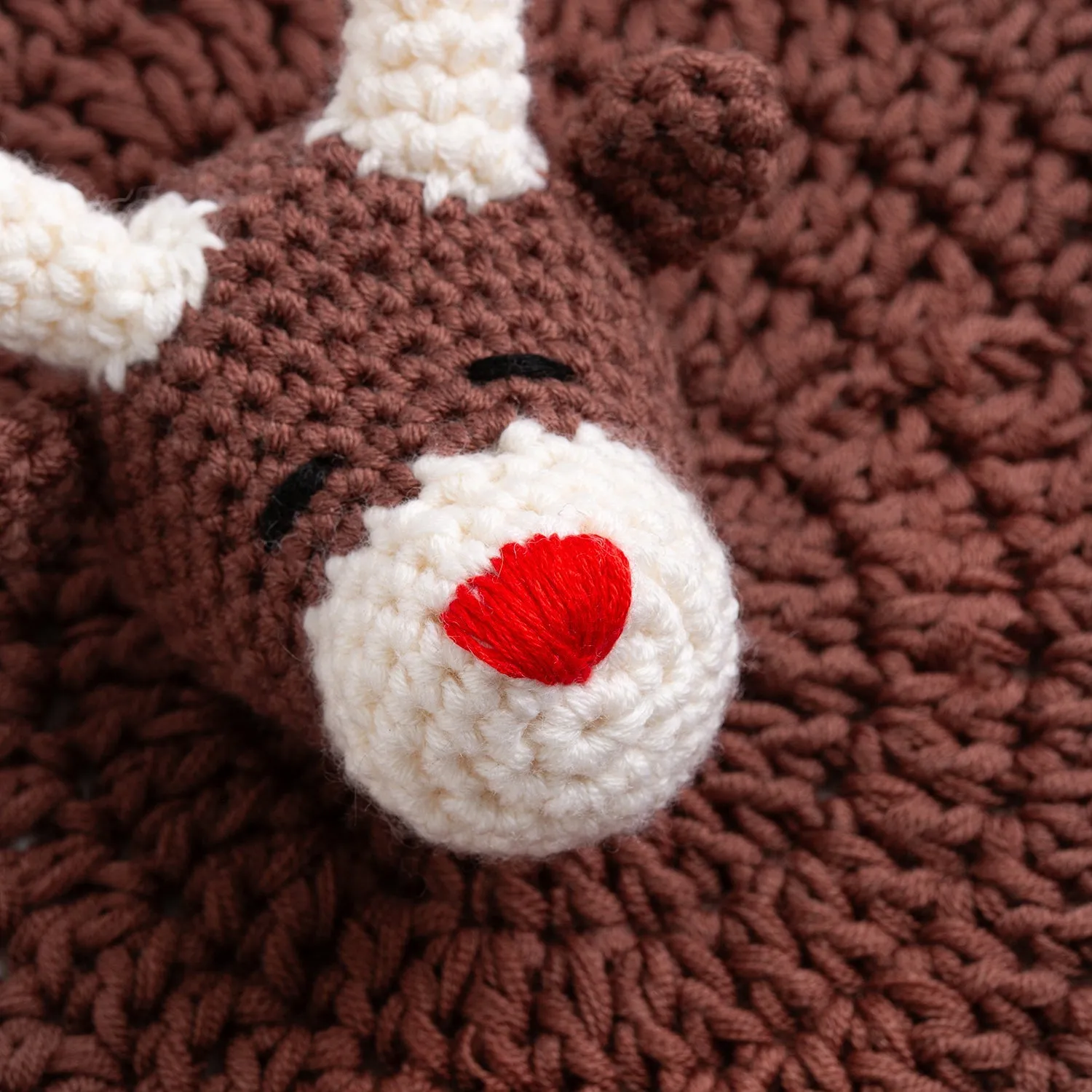 Belle The Reindeer Baby Comforter Crochet Kit