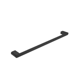 Bianca Single Towel Rail Matte Black 800MM 9030-MB