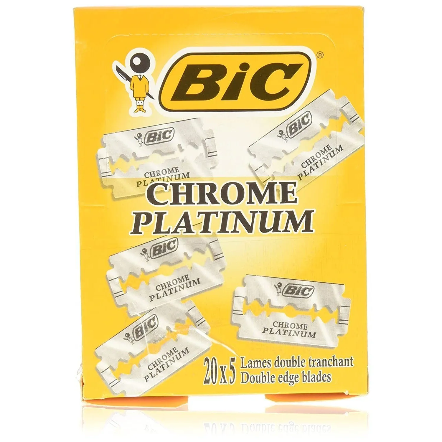 BIC Chrome Platinum Double-Edge Safety Razor Blades