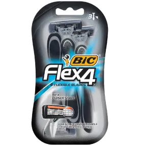 BIC Flex 4 Flexible Blade Razors for Men 3 Pack