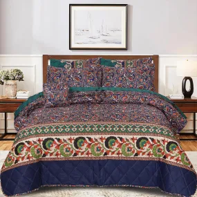 Blue Eyes- 6 pc Summer Comforter set (Light Filling)