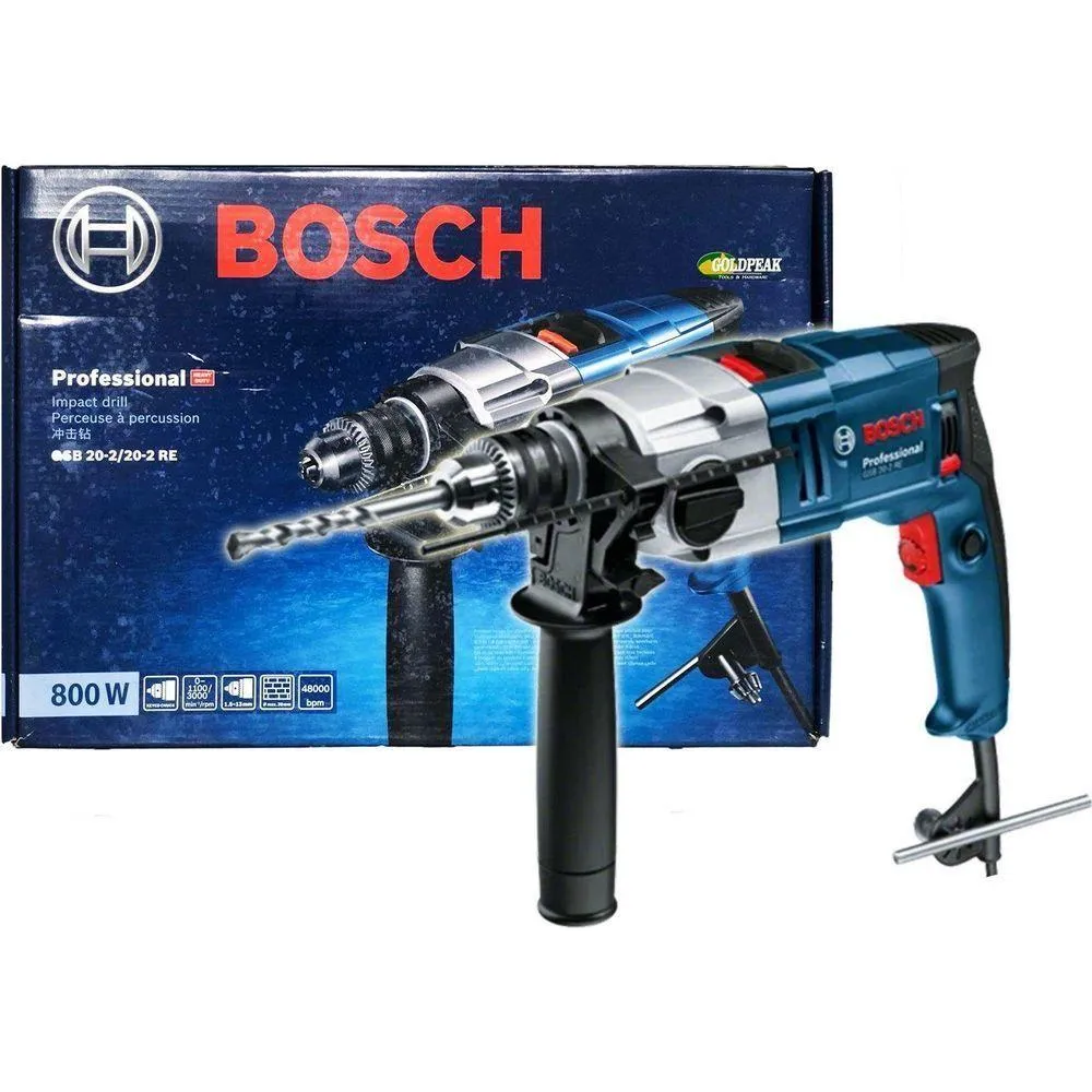 Bosch GSB 20-2 RE 2-Speed Hammer Drill 20mm 800W