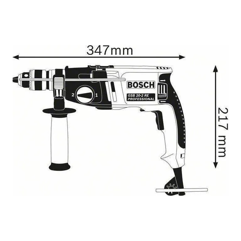 Bosch GSB 20-2 RE 2-Speed Hammer Drill 20mm 800W