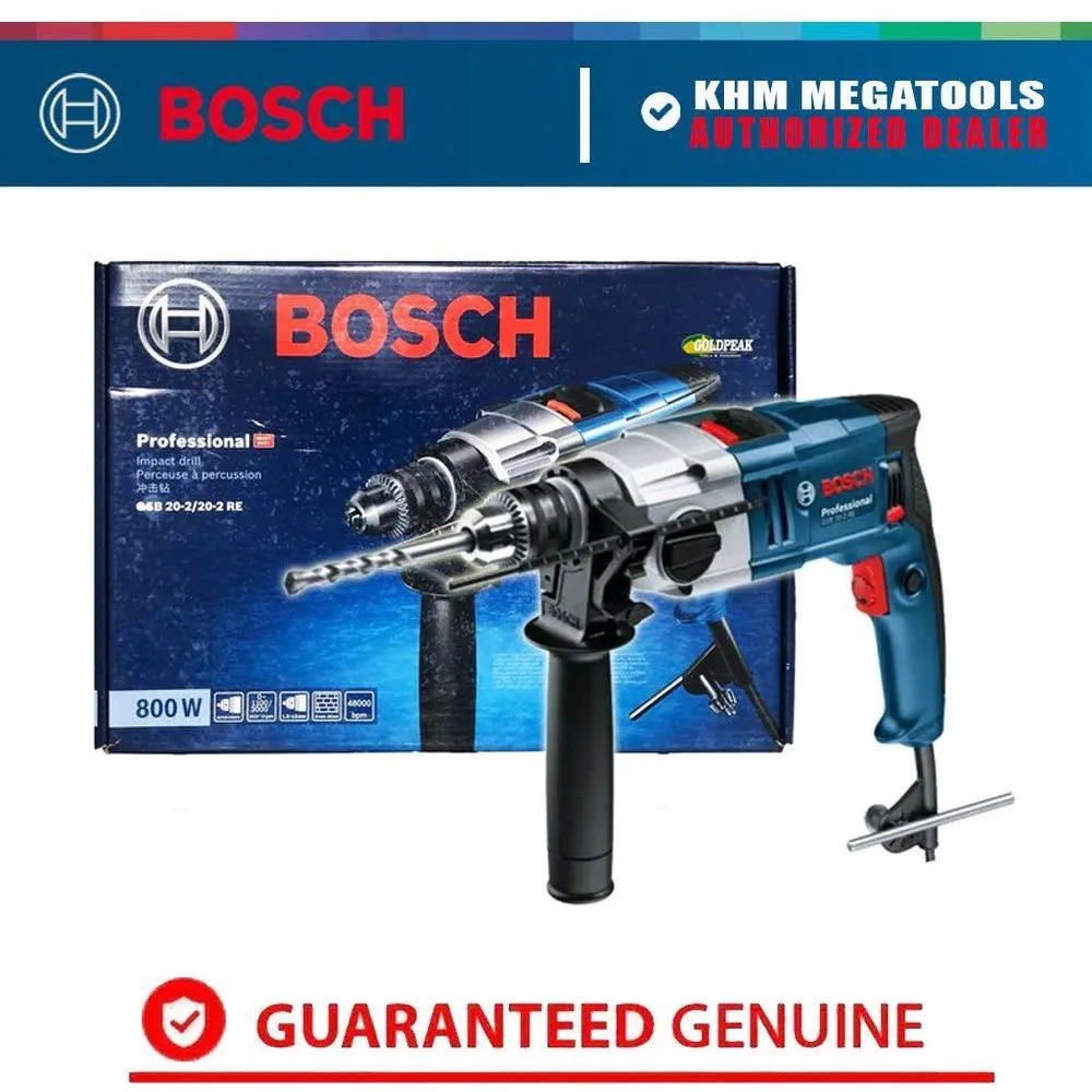 Bosch GSB 20-2 RE 2-Speed Hammer Drill 20mm 800W