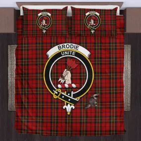 Brodie Tartan Bedding Set with Family Crest