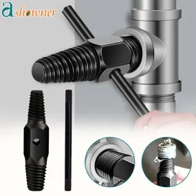 Broken Wire Extractor Faucet Damaged Bolts Wire Pipe Remover Double-head Water Pipe Triangle Valve Tap Bolt Remover Tools