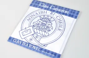 Cameron Clan Crest Tea Towel (To Clear)