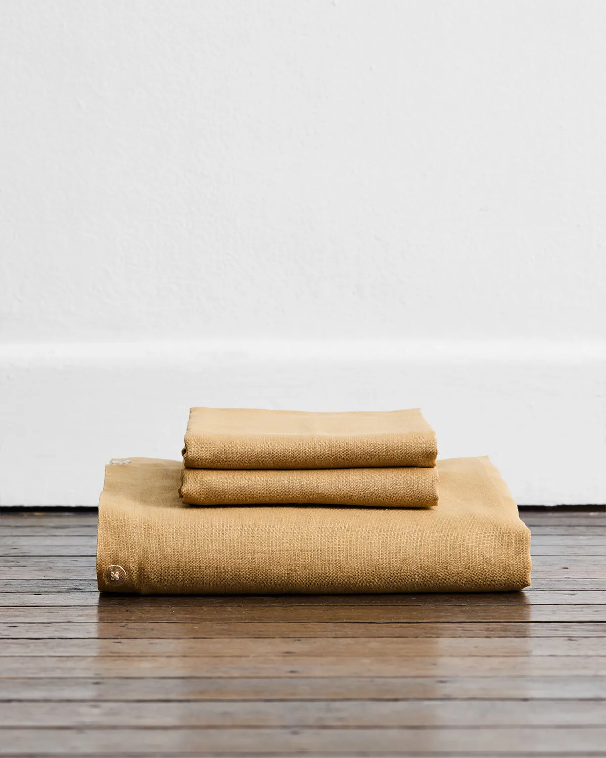 Caramel 100% French Flax Linen Duvet Cover Set