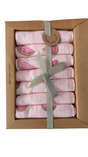 Caramel Watermelon Face Cloths