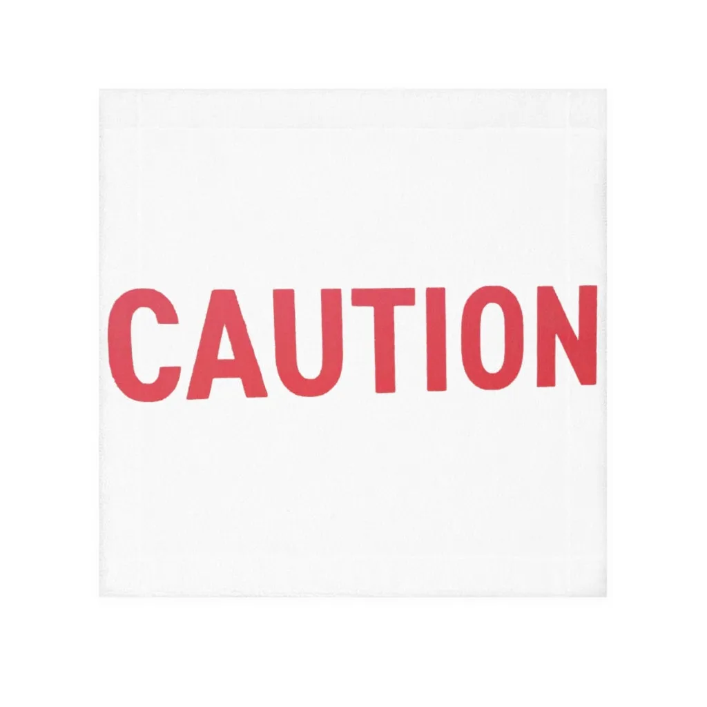 Caution Face Towel