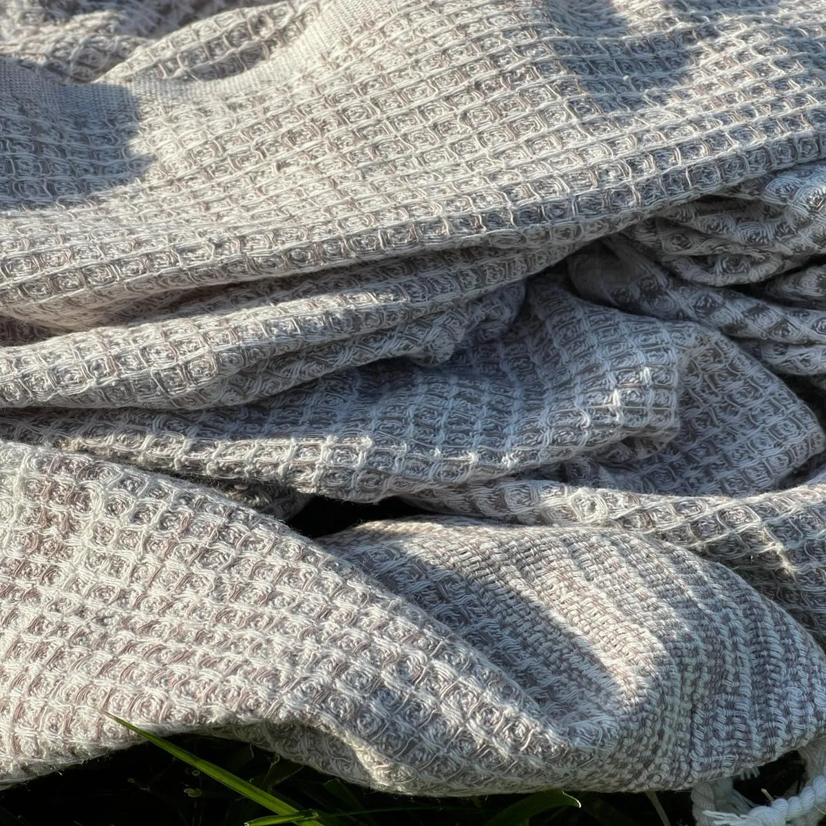 Champagne Waffle  Weave Turkish Towel