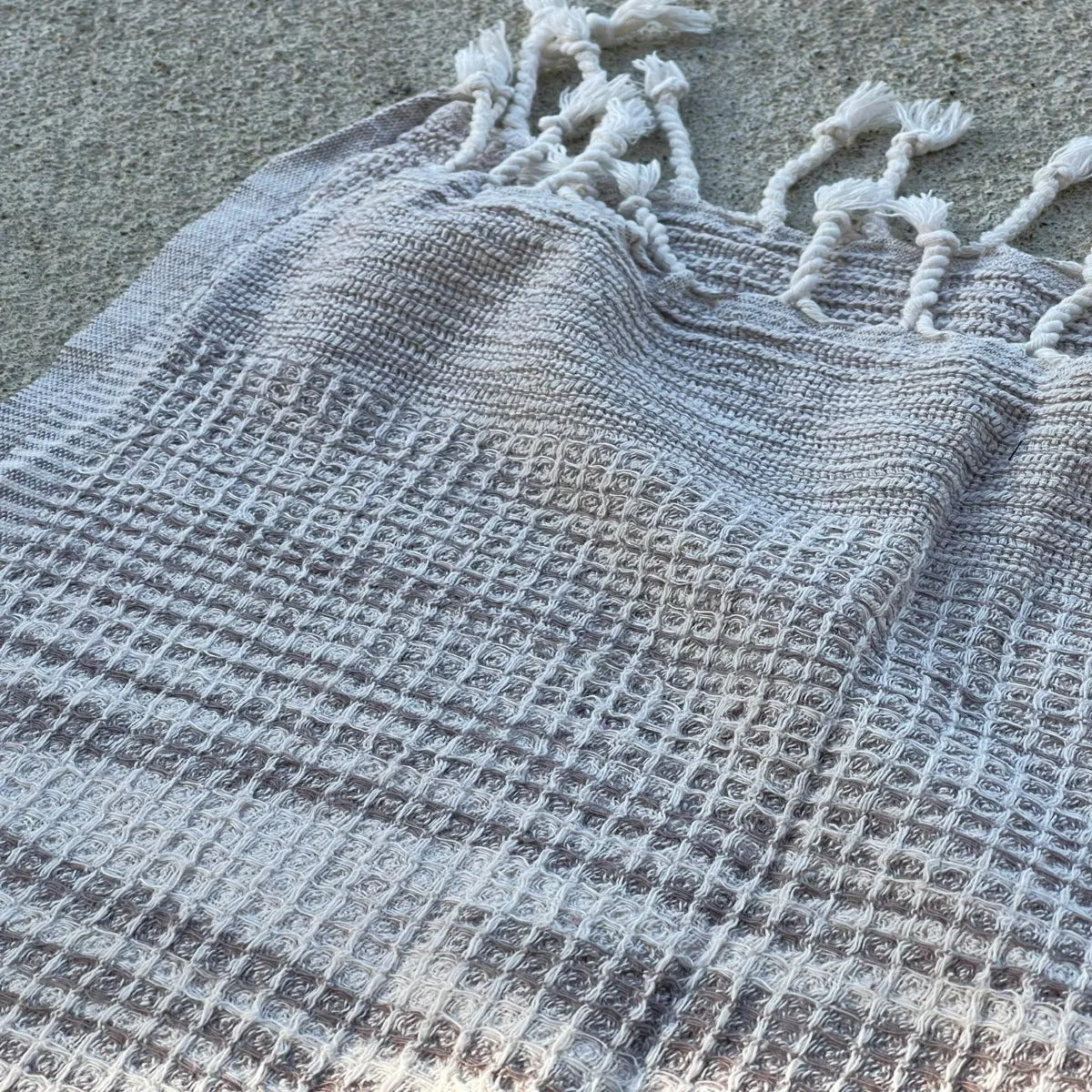 Champagne Waffle  Weave Turkish Towel