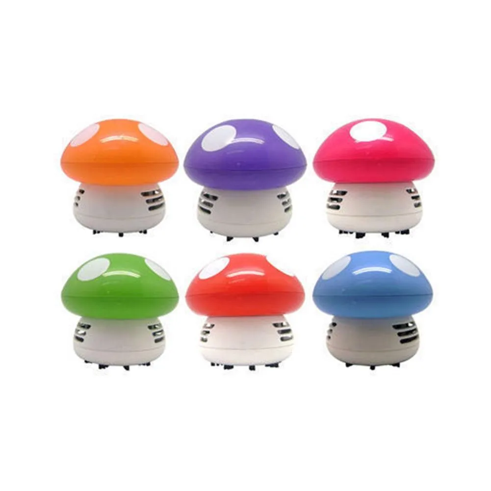 Charming Mushroom Shaped Mini Dust Vacuum - Adorable and Portable Cleaning Companion for Home, Office, and Vehicle