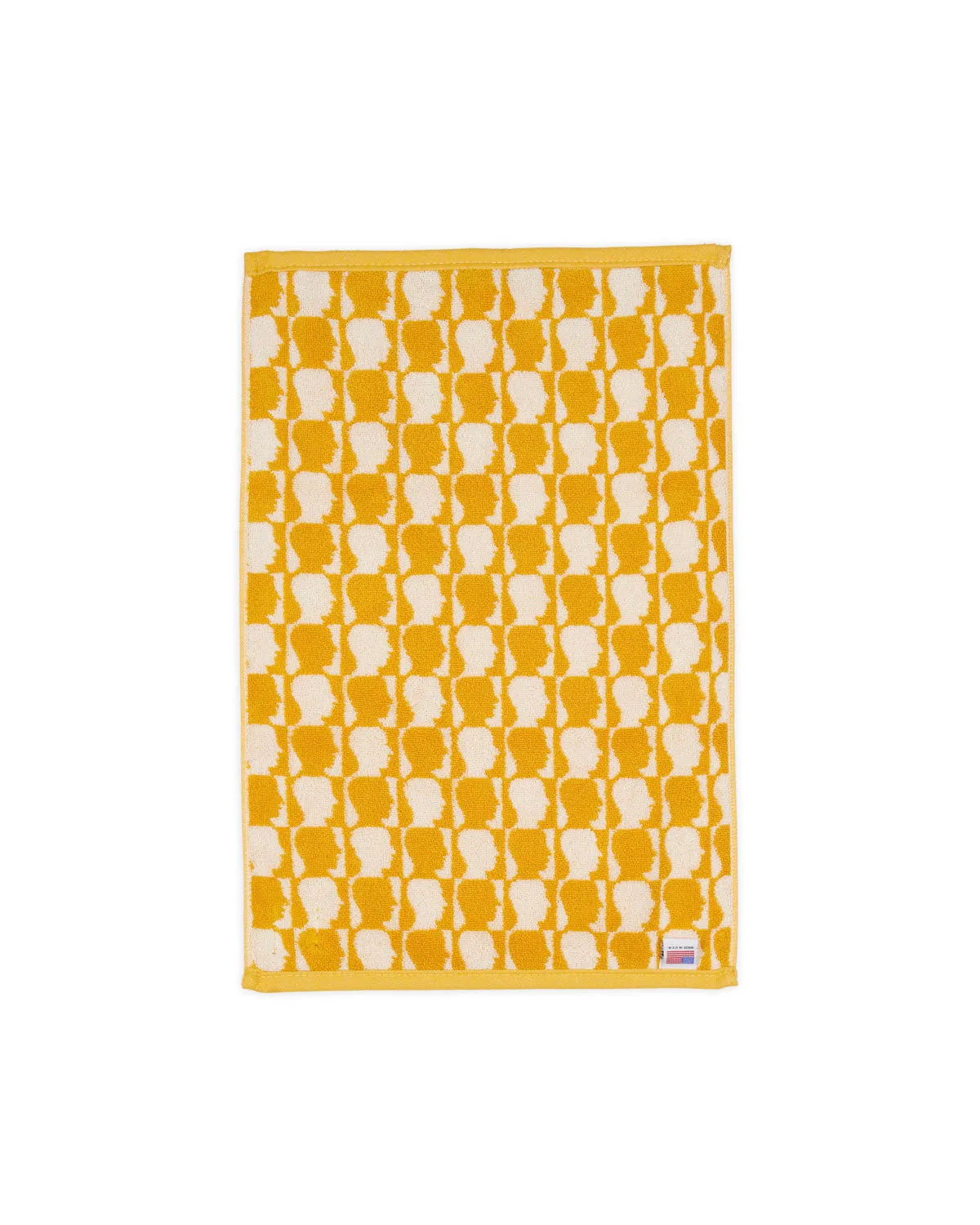 Checkerboard Logohead Hand Towel - Yellow